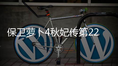 保卫第22关攻略4秋萝卜妃传