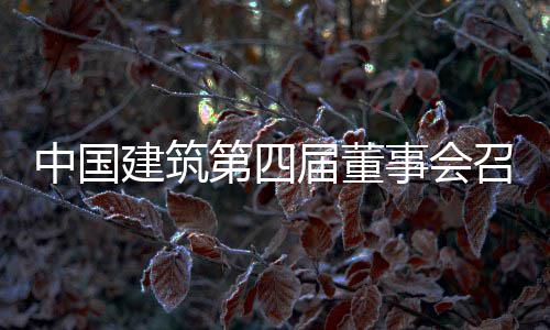 第四第三建筑届董中国召开会议事会十次