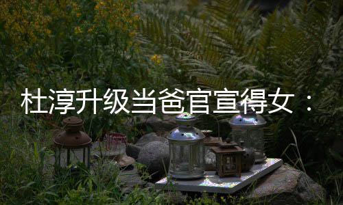 们的杜淳当爸得女多了官宣她我一个升级世界